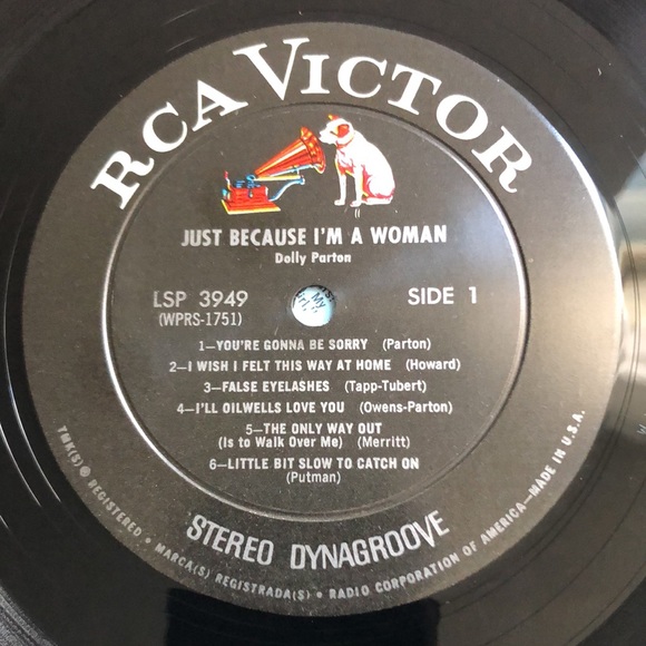 Dolly Parton Just Because I'm A Woman Vinyl Lp '68 - Picture 6 of 9